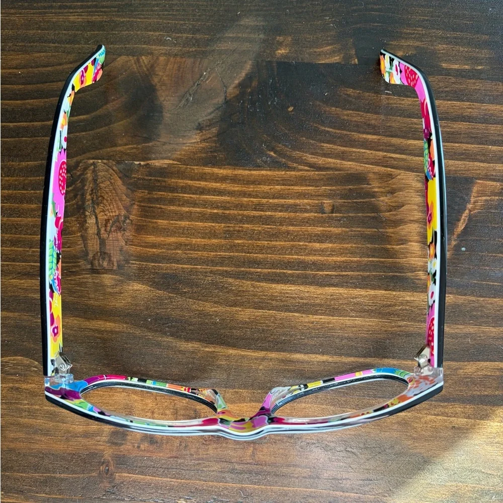 Vera Bradley Leigh Cs VaVa Bloom Black & Floral Prescription Glasses Frames